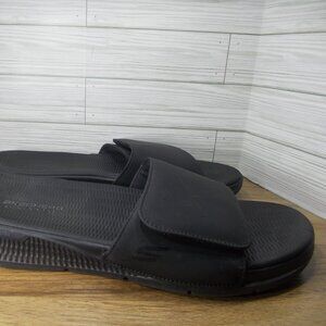 Skechers Men's Go Consistent 229033 Black Open Toe Slide Sandals Size 14 WW